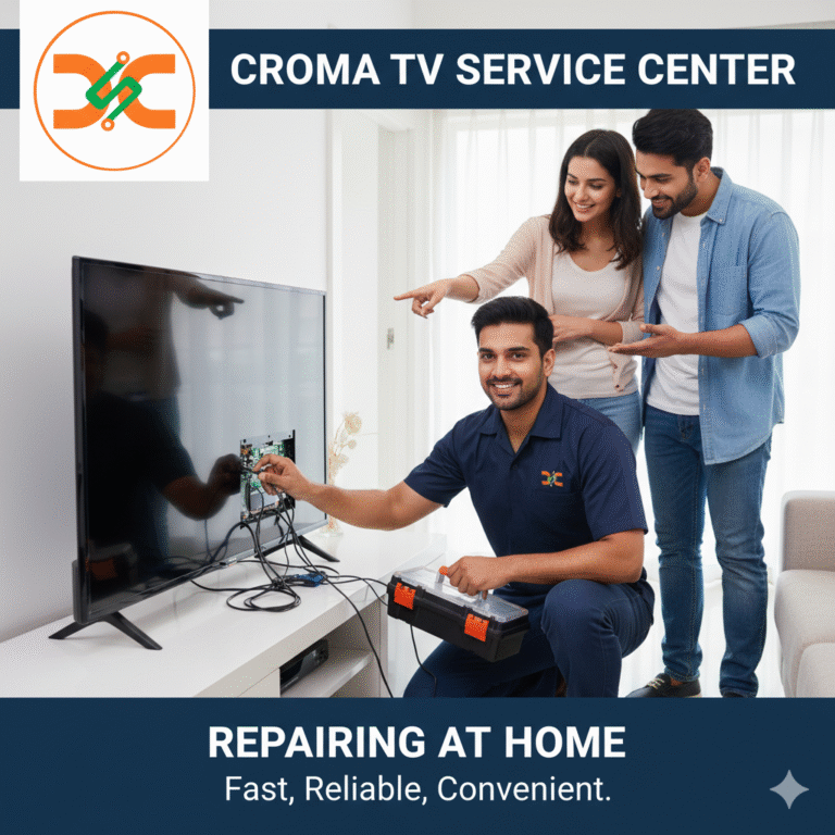 Can the Croma TV Service Center repair buzzing or cracking speaker sound?