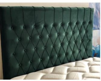 Elevate Your Bedroom with the Chicago Green Velvet Headboard + Base & Mattress Guide