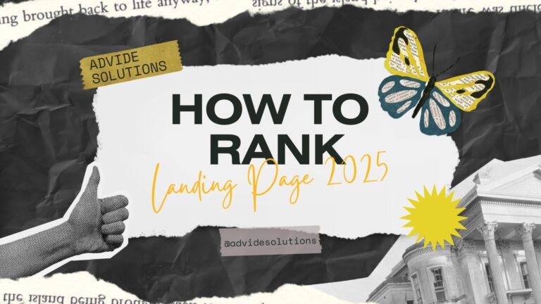 How To Rank Landing Page 2025