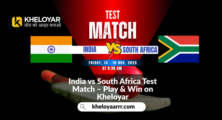 India vs South Africa Test Match – Play & Win on Kheloyar