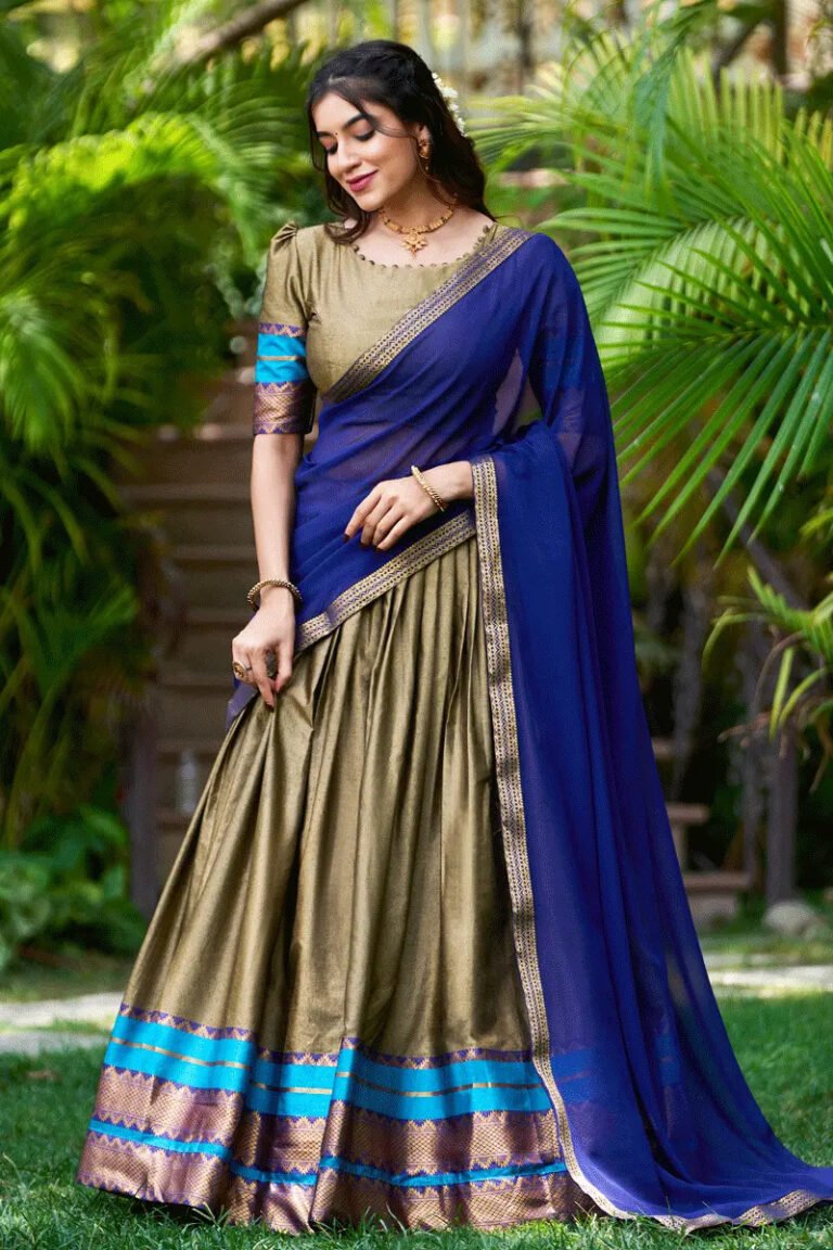 Explore Authentic Ethnic Style with Gulbhahar’s Half Saree Online Shopping