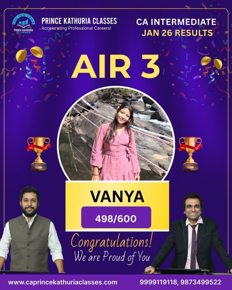 Join the Best CA Coaching in Faridabad | CA Prince Kathuria Classes