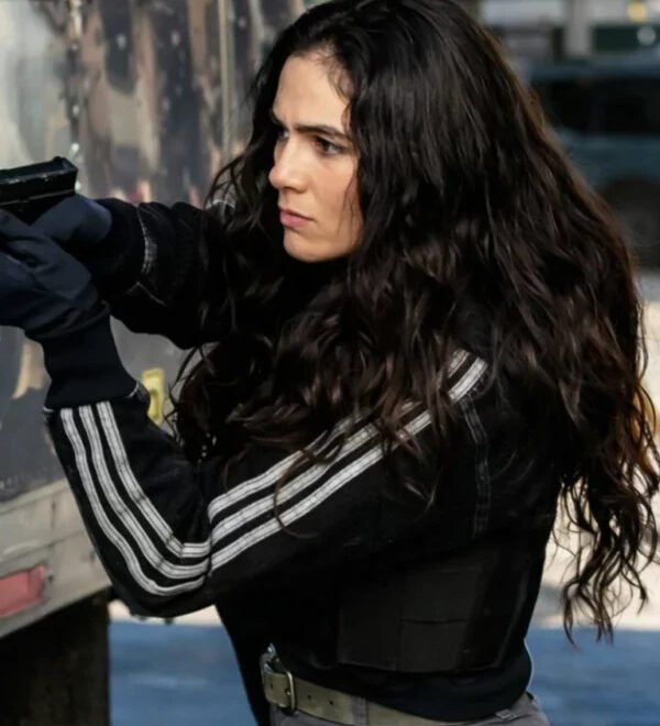 Chicago PD S13 Arienne Mandi Black Jacket — Sleek Authority with Urban Edge