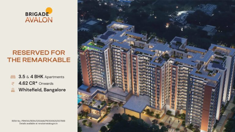 Brigade Avalon – The Epitome of Urban Luxury in Whitefield, Bangalore