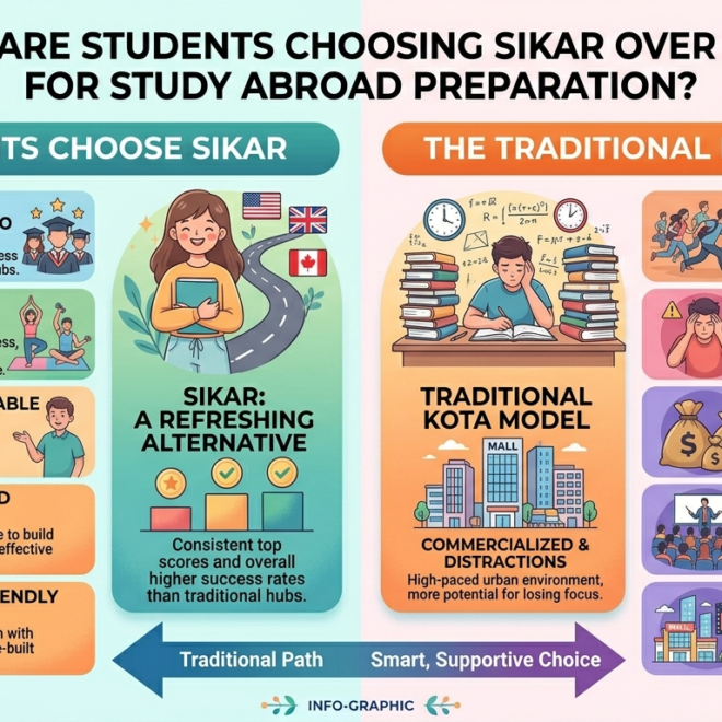 Why Are Students Choosing Sikar Over Kota for Study Abroad Preparation?