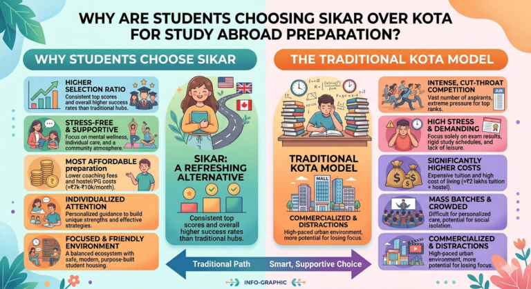 Why Are Students Choosing Sikar Over Kota for Study Abroad Preparation?