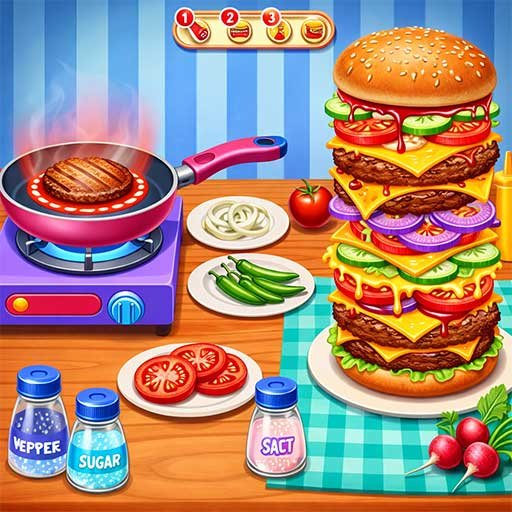 🍔 Fast Food Cooking Game 2026 – Cook & Serve Free on Freecase24 🎮