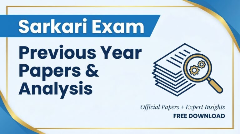 Sarkari Exam Previous Year Papers & Analysis