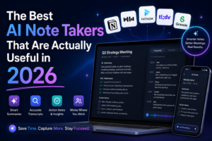 The Best AI Note Takers That Are Actually Useful in 2026