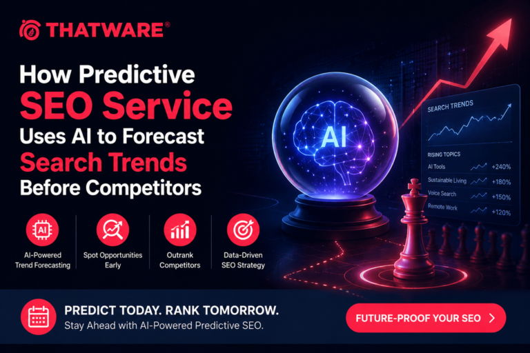 How Predictive SEO Service Uses AI to Forecast Search Trends Before Competitors