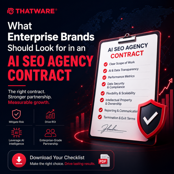 The AI SEO Agency Due Diligence Checklist for Enterprise Brands