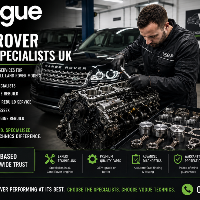 Land Rover Engine Specialists UK Expert Engine Rebuild Service – Voguetechnicsenginerebuild