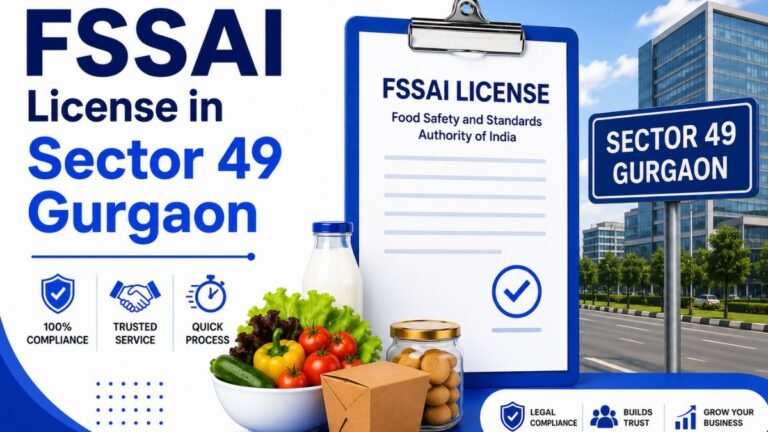 FSSAI License in Sector 49 Gurgaon: Complete Guide for Food Businesses in 2026