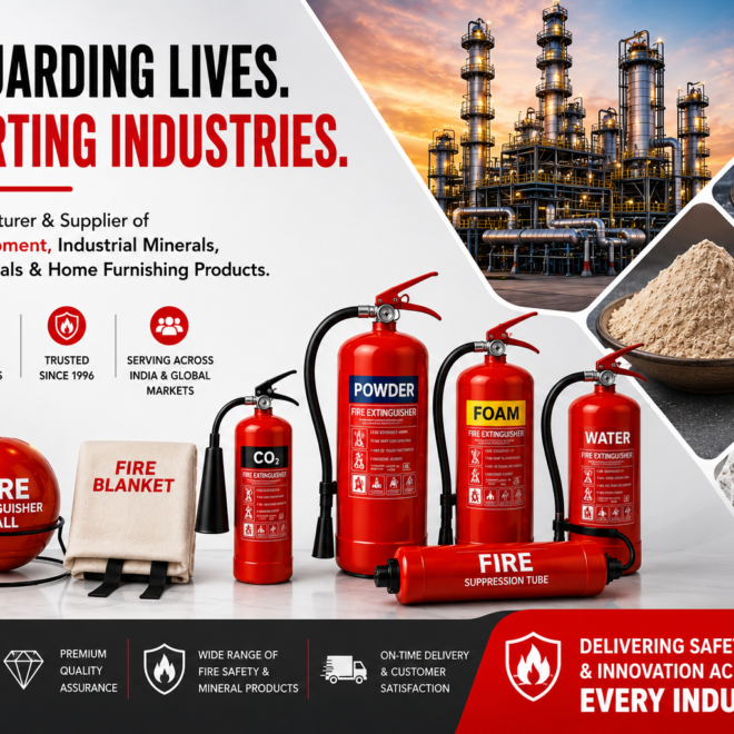 Speciality Geochem – Leading Manufacturer of Industrial Minerals, Fire Safety Equipment & Home Furnishings in India