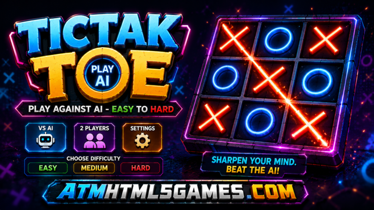 TICTAK TOE Play AI Easy Hard – Free Online HTML5 Game | ETM HTML 5 GAMES