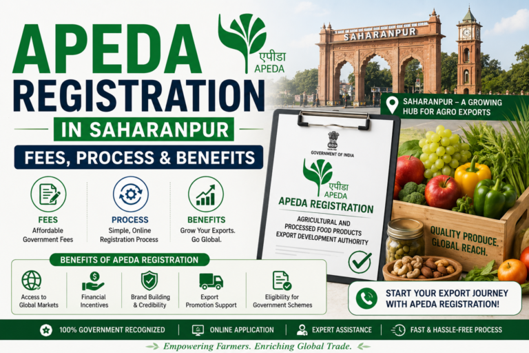 APEDA Registration in Saharanpur: Fees, Process & Benefits