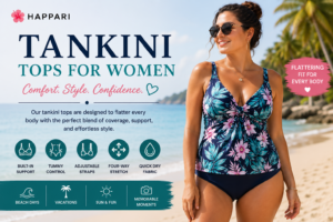 Tankini Tops for Women | Stylish Women’s Swimwear | Happari