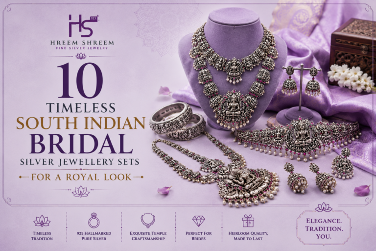 10 Timeless South Indian Bridal Silver Jewellery Sets for a Royal Look