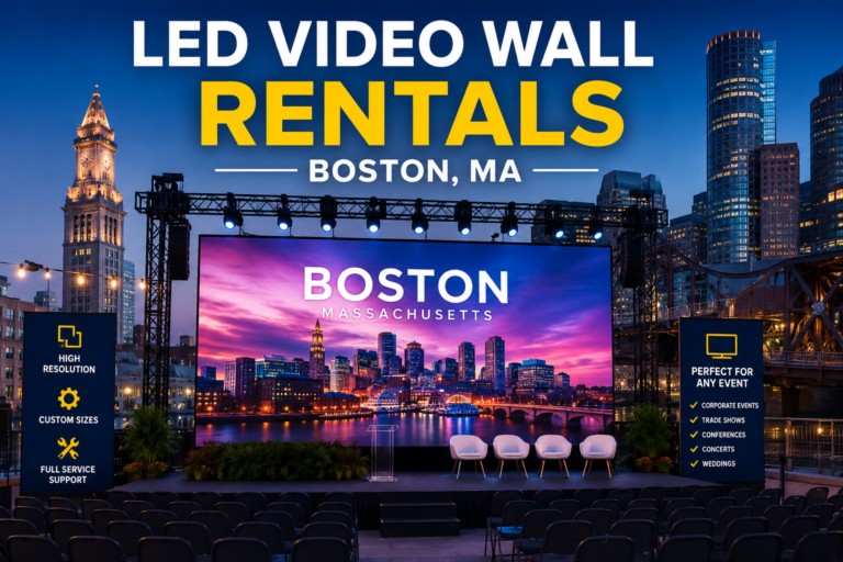 Affordable LED Video Wall Rentals Boston MA Near You