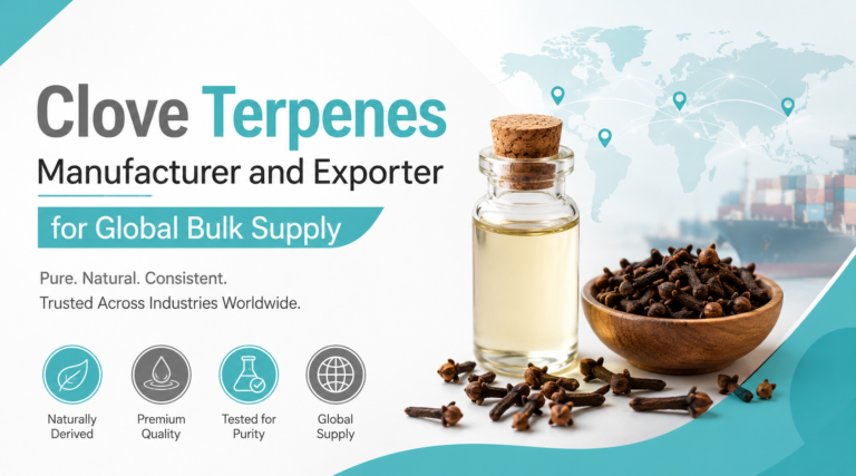 Clove Terpenes Manufacturer and Exporter for Global Bulk Supply