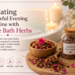 Creating Peaceful Evening Routine with Love Bath Herbs.