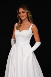 How to Choose a White Satin Wedding Dress That Feels Right