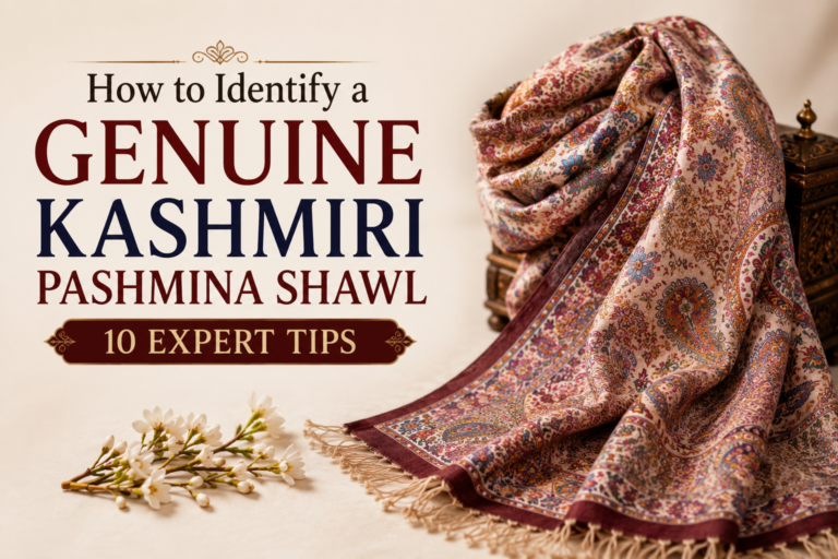 How to Identify a Genuine Kashmiri Pashmina Shawl: 10 Expert Tips