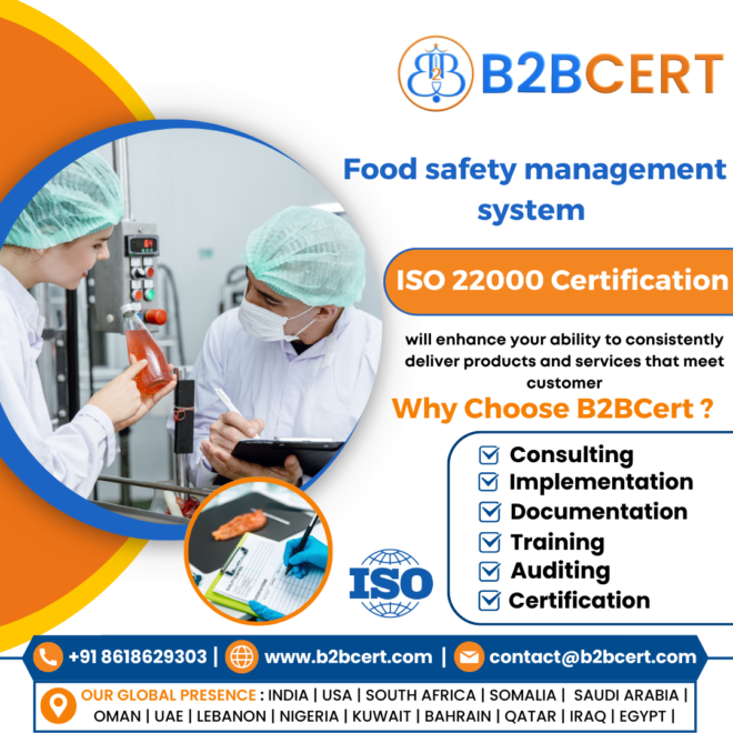 ISO 22000 Certification Services in Malaysia for Food Safety Management Systems