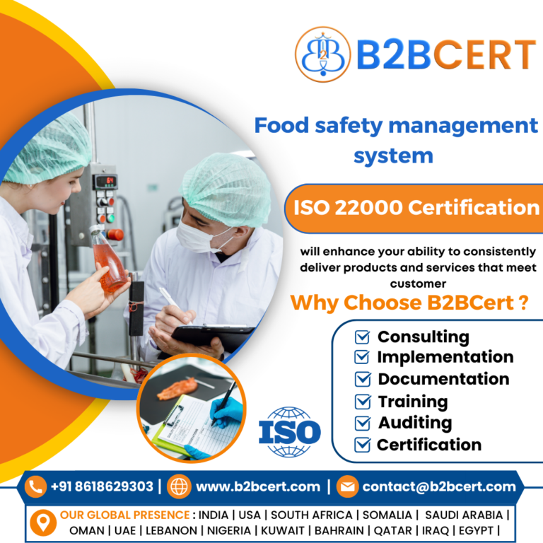 ISO 22000 Certification Services in Malaysia for Food Safety Management Systems