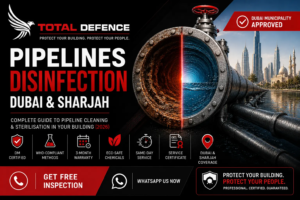 🔧 Disinfection Blog · Dubai Pipelines Disinfection Dubai: Complete Guide to Pipeline Cleaning & Sterilisation in Your Building (2026)
