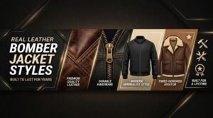 Real Leather Bomber Jacket Styles Built to Last for Years