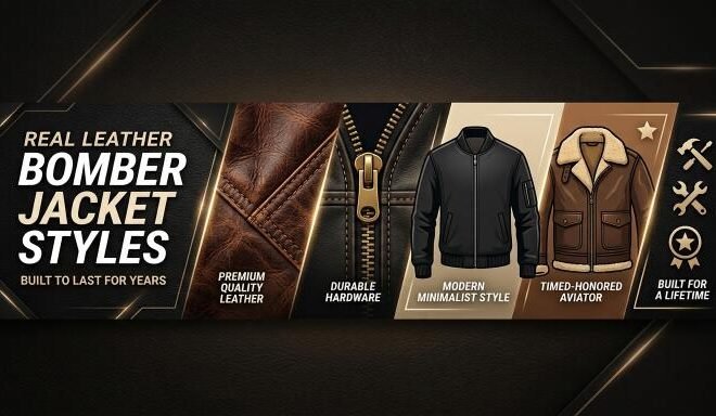 Real Leather Bomber Jacket Styles Built to Last for Years