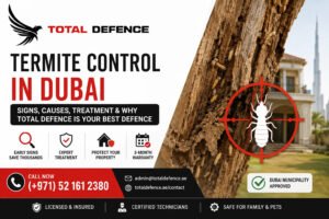 Termite Control in Dubai: Signs, Causes, Treatment & Why Total Defence Is Your Best Defence