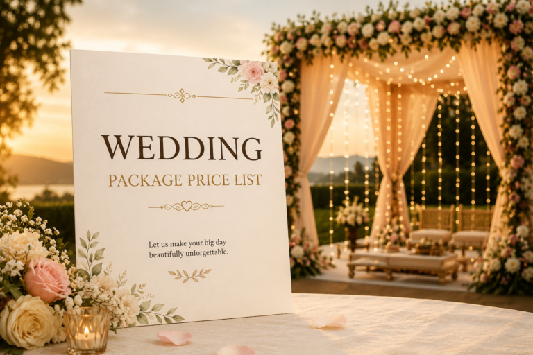 Understanding Wedding Package Price Lists: Guide