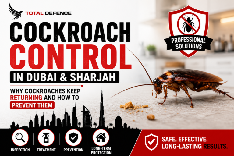 Why Cockroaches Keep Coming Back in Dubai and Sharjah | Causes, Prevention & Solutions