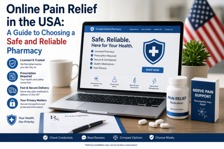 Online Pain Relief in the USA: A Guide to Choosing a Safe and Reliable Pharmacy