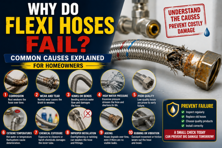 Why Do Flexi Hoses Fail? Common Causes Explained for Homeowners