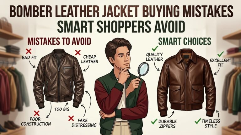 Bomber Leather Jacket Buying Mistakes Smart Shoppers Avoid