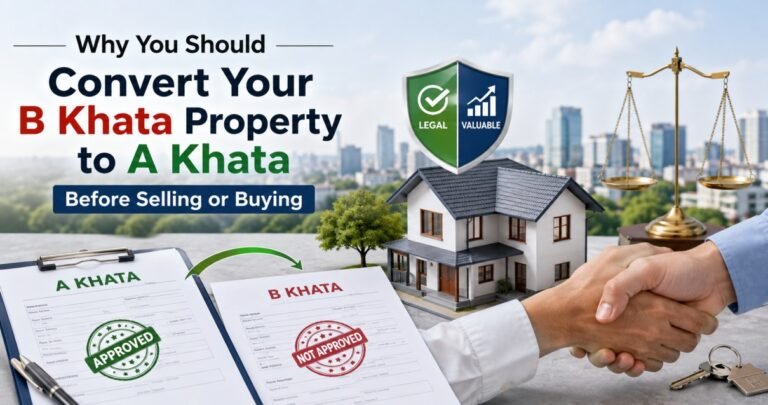 Why You Should Convert Your B Khata Property to A Khata Before Selling or Buying