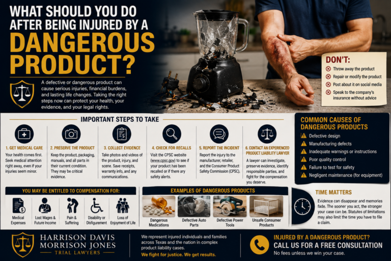 What Should You Do After Being Injured by a Dangerous Product?