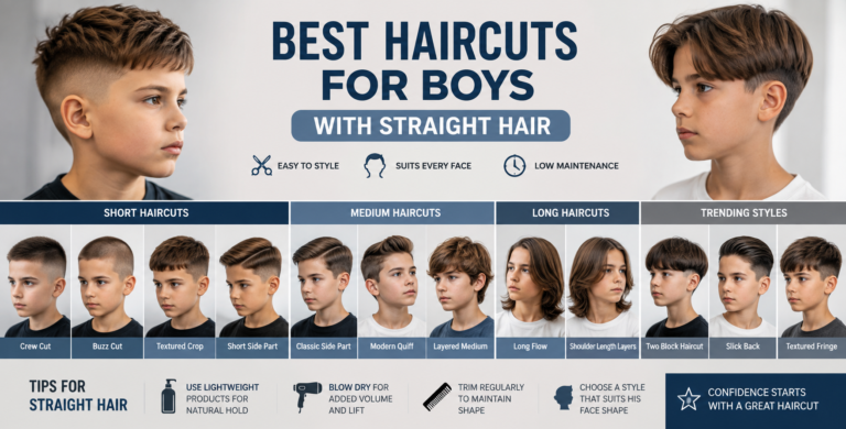 Best Haircuts for Boys with Straight Hair