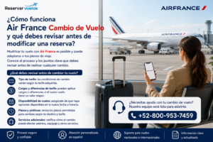 ¿Cómo funciona Air France Cambio de Vuelo y qué debes revisar antes de modificar una reserva?