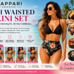 High Waisted Bikini Set | Premium Women’s High Rise Swimwear | Happari