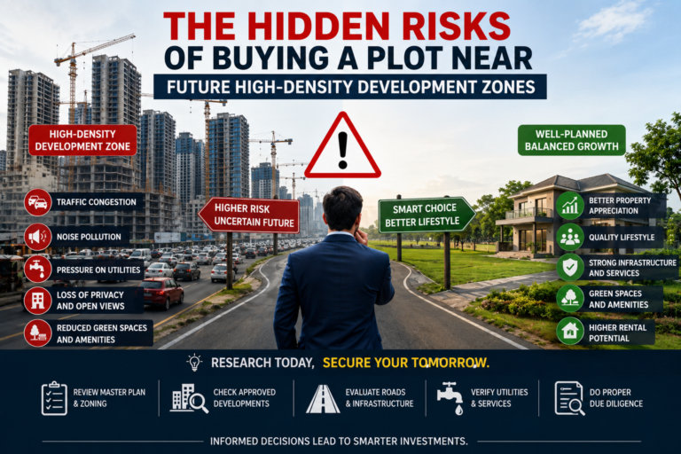 Hidden Risks of Buying Plots Near High-Density Zones