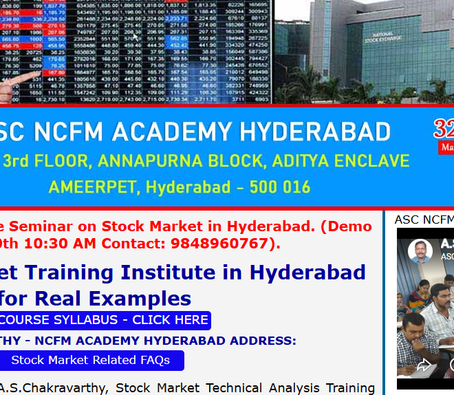 Stock market training in hyderabad