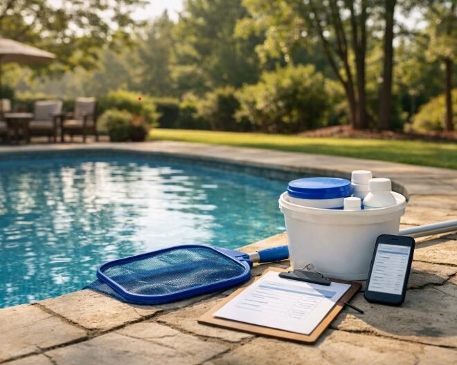 Bluewater Pool Care LLC: Weekly Pool Cleaning Service for a Cleaner Backyard Pool
