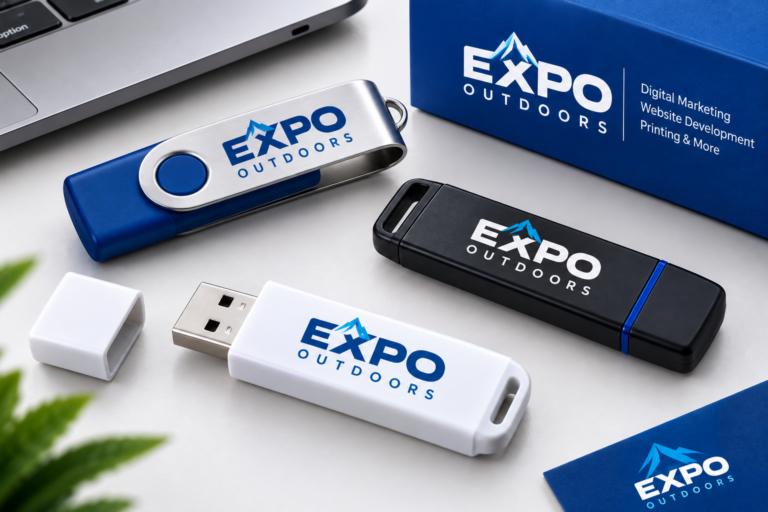 Logo USB Drives Design Services in Saudi Arabia | Expo Outdoors
