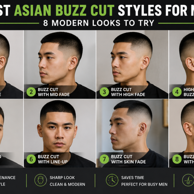 Asian Buzz Cut with Fade 10 Stylish Combinations for Men