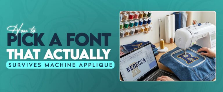 Choosing Letter Styles for Clean Applique Results