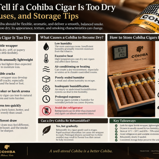 Cohiba Cigar Humidity Guide: Understanding Dryness, Aging, and Proper Storage